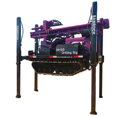 Thiết bị khoan giếng nước di động 180m sâu Đàn khoan giếng nước thủy lực