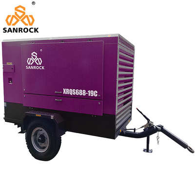 G2*1 G3/4*1 Outlet Valve Mining Rotary Screw Air Compressor với động cơ diesel Cummins