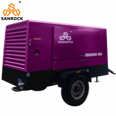 Máy nén máy nén khí vít di động động cơ diesel máy nén không khí áp suất cao