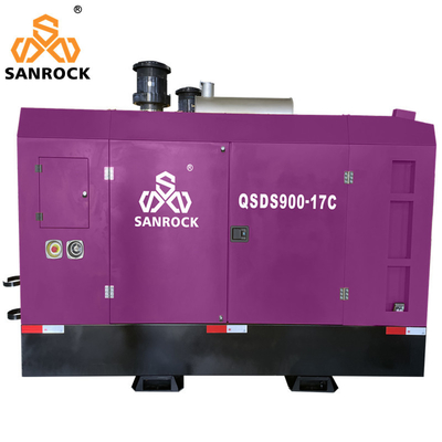 25m3/min tiêu thụ không khí 17bar Máy nén khí vít diesel di động cho máy khoan giếng nước