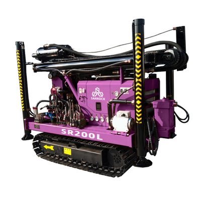 Lực nâng 15T Crawler nước giếng khoan giếng thủy lực máy khoan giếng với động cơ Yuchai
