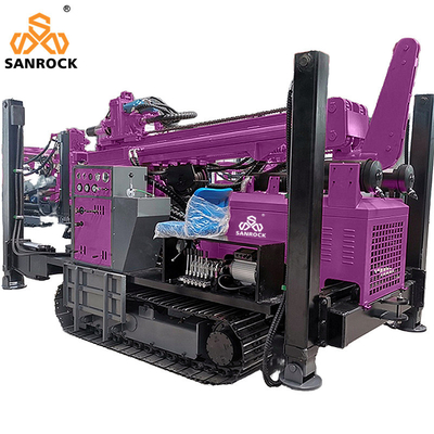 Thiết bị khoan nước sâu Crawler Máy khoan giếng nước với hệ thống điều khiển thủy lực