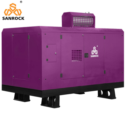 Nguồn nước 24m3 / phút Máy nén khí di động có vít di động với làm mát bằng không khí hoặc nước