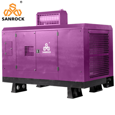 Nguồn nước 24m3 / phút Máy nén khí di động có vít di động với làm mát bằng không khí hoặc nước