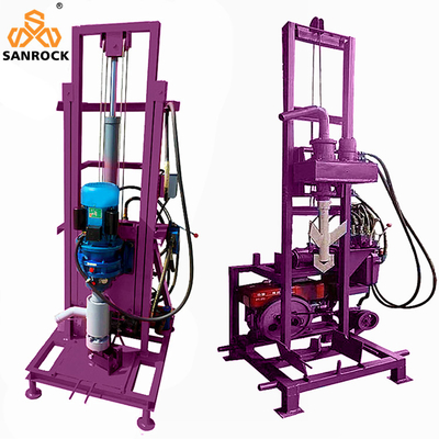 Máy khoan giếng nước được gắn trên xe kéo 120m sâu Máy khoan giếng nước di động