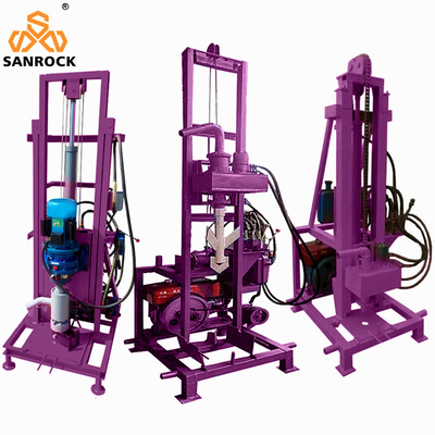 Máy khoan nước di động thủy lực Máy khoan nước xoay cho giếng nước nhỏ 700 * 700 * 2500mm