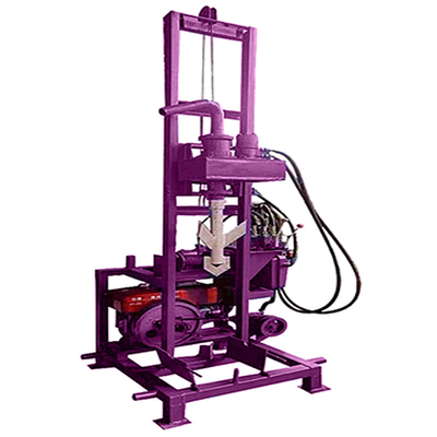 Máy khoan giếng nước được gắn trên xe kéo thủy lực để khoan độ sâu 120m và công suất 200 kg