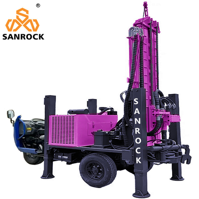 Máy khoan giếng nước thủy lực với tốc độ thâm nhập 10-35m / h và động cơ diesel