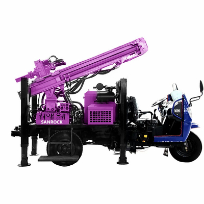 Máy khoan giếng nước di động với động cơ diesel và tốc độ xoay 45-70rpm