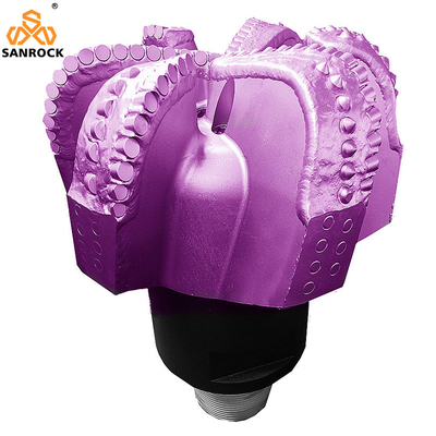 API PDC Petroleum Drill Bit Công cụ khoan đá 6 Blades Matrix Body Diamond PDC Bit
