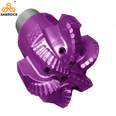 API PDC Petroleum Drill Bit Công cụ khoan đá 6 Blades Matrix Body Diamond PDC Bit