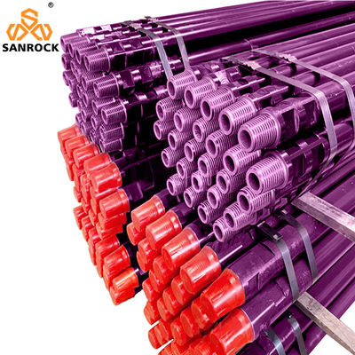 API Thread Drill Rod Nitriding Treatment DTH Drilling Pipe 76mm 3m Khoáng sản