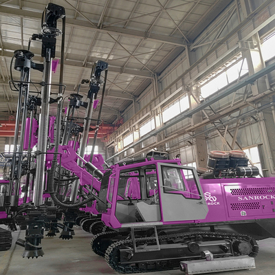 Máy khoan mỏ 40KN Máy khoan tích hợp DTH Thiết bị khoan thủy lực