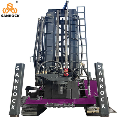 Máy khoan giếng nước sâu 700m Máy khoan giếng thủy lực Máy máy CUMMINS Động cơ di động