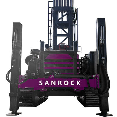 Máy khoan giếng nước sâu 700m Máy khoan giếng thủy lực Máy máy  Động cơ di động