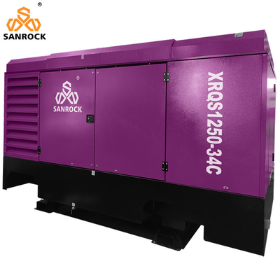 Máy bôi trơn Diesel máy nén khí máy nén không khí di động tốc độ 1750rpm Rotary screw máy nén không khí