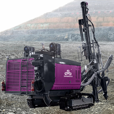 Mỏ đá Blast Hole Bore Rig Lượng 194kw Crawler DTH máy khoan máy khoan thủy lực