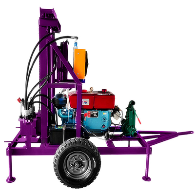 Máy khoan giếng nước gắn trên xe kéo Tốc độ xoay 60r / phút Máy khoan giếng nước cầm tay thủy lực