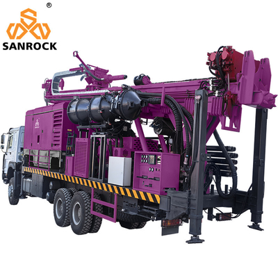 Máy khoan giếng nước với máy bơm ly tâm Máy khoan di động tuần hoàn ngược Truck