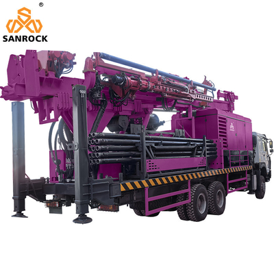 Xe tải gắn máy khoan vòng xoay lỗ khoan quay tuần hoàn ngược máy khoan RC máy khoan thủy lực