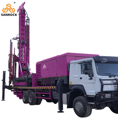 Máy khoan giếng nước với máy bơm ly tâm Máy khoan di động tuần hoàn ngược Truck