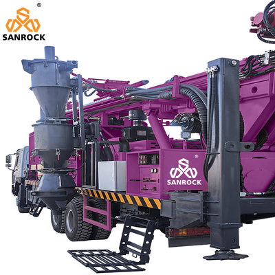 Truck gắn khoan khoan với bùn bơm nước máy khoan giếng xoay ngược lưu thông khoan