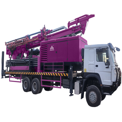 Truck gắn khoan khoan với bùn bơm nước máy khoan giếng xoay ngược lưu thông khoan