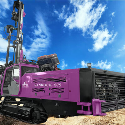 Surface DTH Drilling Rig Depth 28m Crawler Blast Hole Drill Rig Integrated Drilling Equipment
