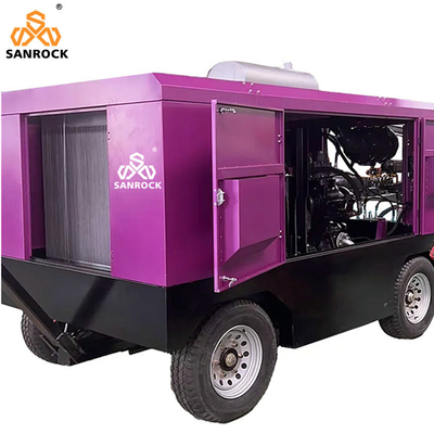 Máy nén máy nén khí vít di động Lượng máy 194kw Máy nén máy nén khí vít mỏ Máy nén khí diesel