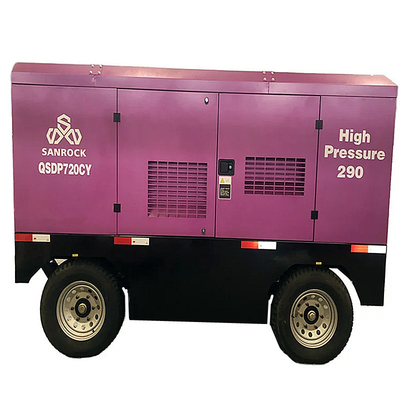 Máy nén máy nén khí vít di động Lượng máy 194kw Máy nén máy nén khí vít mỏ Máy nén khí diesel