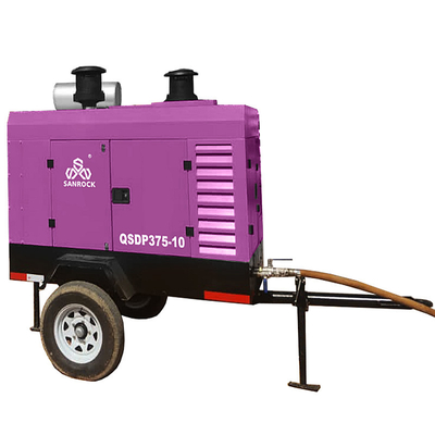 Máy nén không khí vít xoay 93KW Diesel Máy nén không khí nhỏ Máy nén không khí vít công nghiệp