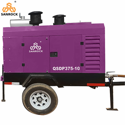 Máy nén không khí vít xoay mini áp suất 10bar Khoáng sản Máy nén không khí vít di động Giá