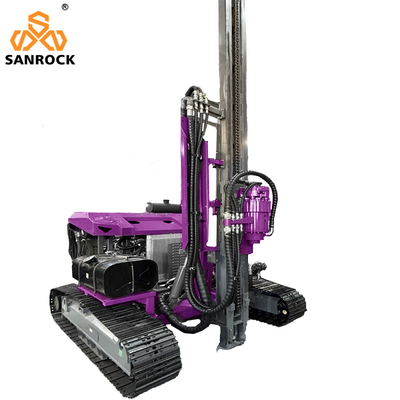 Máy điều khiển đống năng lượng mặt trời Photovoltaic Hydraulic Pile Drilling Rig Ground Screw Pile Driver