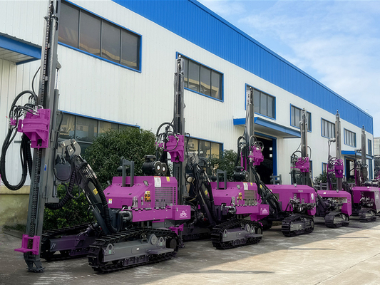 Mỏ DTH khoan khoan 30m lỗ khoan máy khoan crawler thủy lực xuống lỗ khoan