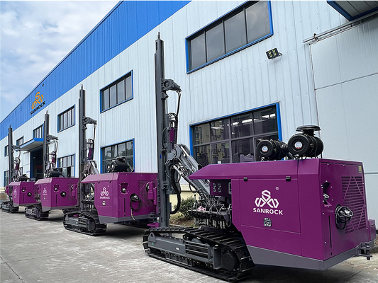 Mỏ DTH khoan khoan 30m lỗ khoan máy khoan crawler thủy lực xuống lỗ khoan