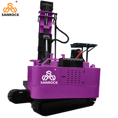 Máy điều khiển đống đa chức năng Máy điều khiển đống mặt trời di động Máy đập đống mặt đất Đòi lái đống bán