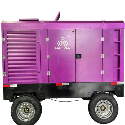 Máy nén không khí vít động cơ Diesel Power 194kw Vít động cơ máy nén không khí máy nén không khí di động để bán
