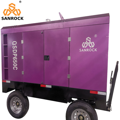 Máy nén không khí vít động cơ Diesel Power 194kw Vít động cơ máy nén không khí máy nén không khí di động để bán