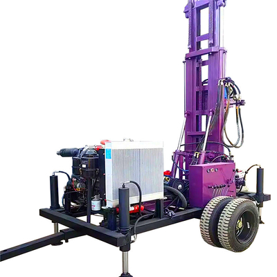 Máy khoan nước mini Máy khoan giếng nước có bánh Máy khoan giếng sâu Thiết bị khoan giếng