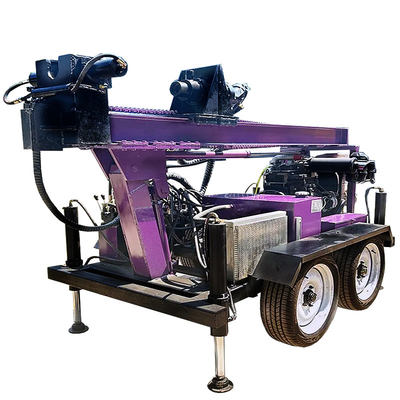Máy khoan giếng nước di động lực nâng 12T Máy khoan giếng nước