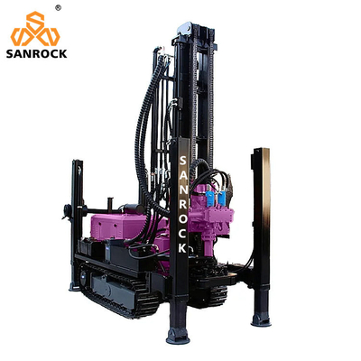 Máy khoan nước diesel Thiết bị khoan giếng nước di động Máy khoan giếng thủy lực