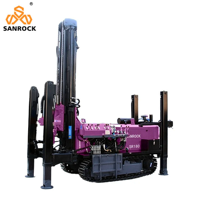 Máy khoan nước diesel Thiết bị khoan giếng nước di động Máy khoan giếng thủy lực