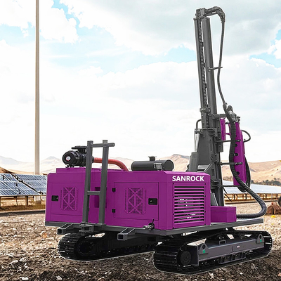 Thiết bị điều khiển đống đất Công việc mặt trời đống khoan khoan thủy lực ốc lái đống
