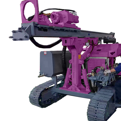 Máy lái đống năng lượng mặt trời Diesel Đường cao tốc Guardrail Đống lái xe Rig Vít Đống lái xe