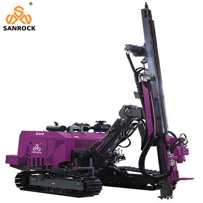 Máy khoan đá cứng Rotary Borehole 50m Depth Crawler Drilling Rig
