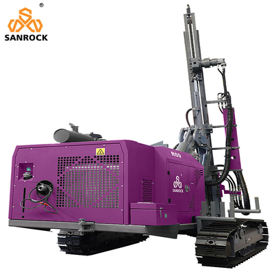 Máy khoan đá cứng Rotary Borehole 50m Depth Crawler Drilling Rig