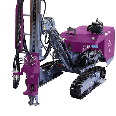 Máy khoan khoan crawler Thiết bị khai thác mỏ 92KW Máy khoan lỗ nổ tách biệt diesel