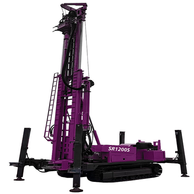 Máy khoan giếng nước với máy bơm bọt 1200m Máy khoan nước thủy lực Máy khoan nước