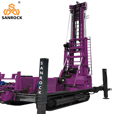 Máy khoan giếng nước Lực nâng 60T Máy khoan giếng Crawler Thiết bị khoan giếng nước