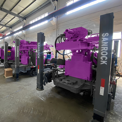 Máy khoan giếng nước với máy bơm bọt 1200m Máy khoan nước thủy lực Máy khoan nước